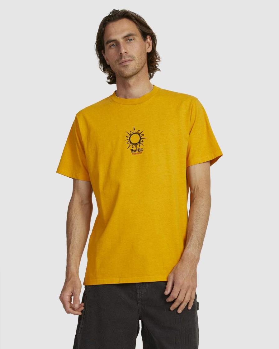 Mens * | Thrills Best Sale El Sol Merch Fit Tee Power Gold