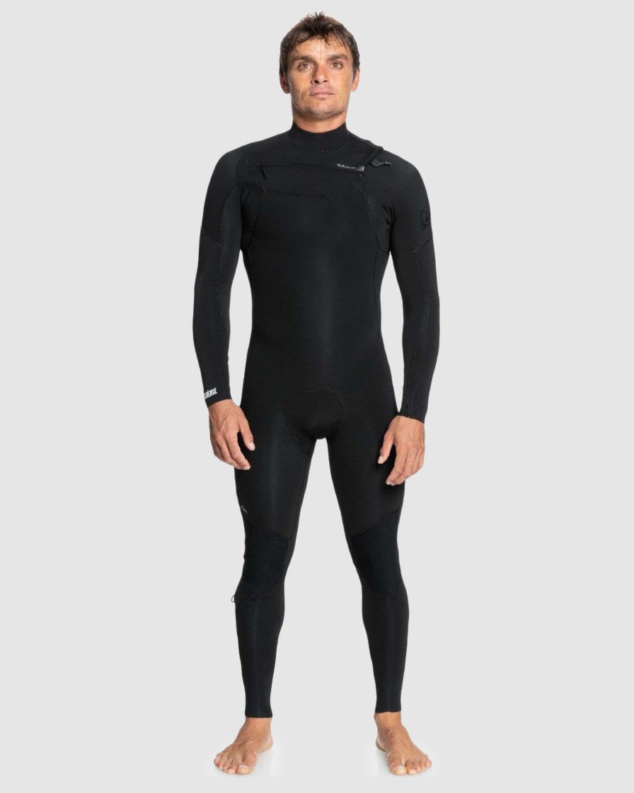 Wetsuits * | Quiksilver Sale Online Everyday Sessions 4/3 Cz Black