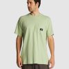 Mens * | Billabong Quality Guarantee Hemp Pocket Tee Light Sage