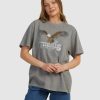 Womens * | Thrills Clearance Sale Landing Merch Tee Washed Grey