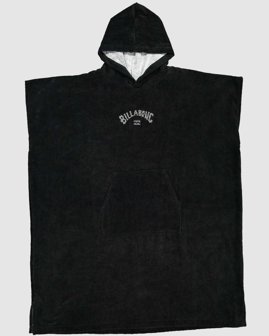 Boys * | Billabong New Arrivals Boys Hooded Towel Black