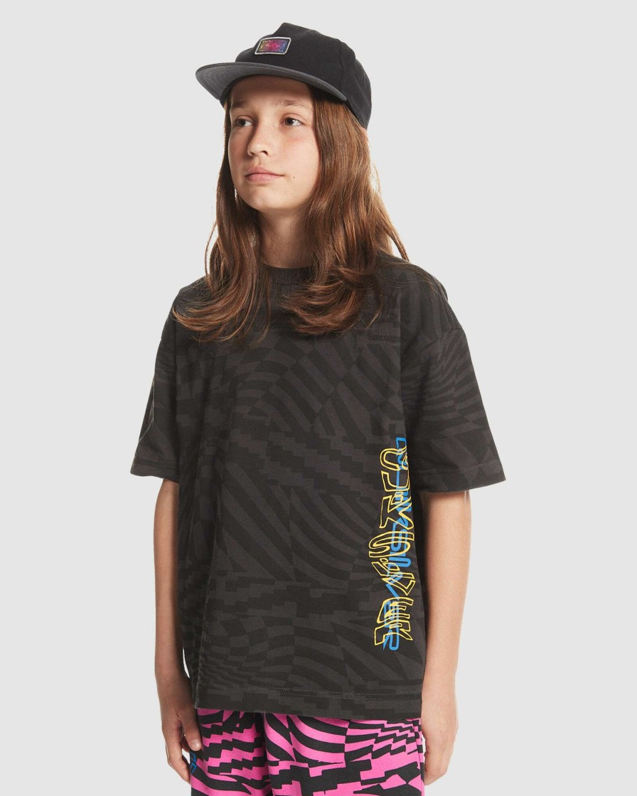 Boys * | Quiksilver Premium Radical Times Ss T Youth Black Radical Times 231