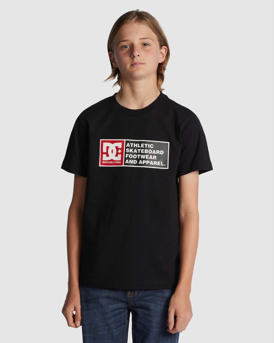 Boys * | Dc Shoes Best Sale Dc Density Zone Ss Boy Black/Racing Red