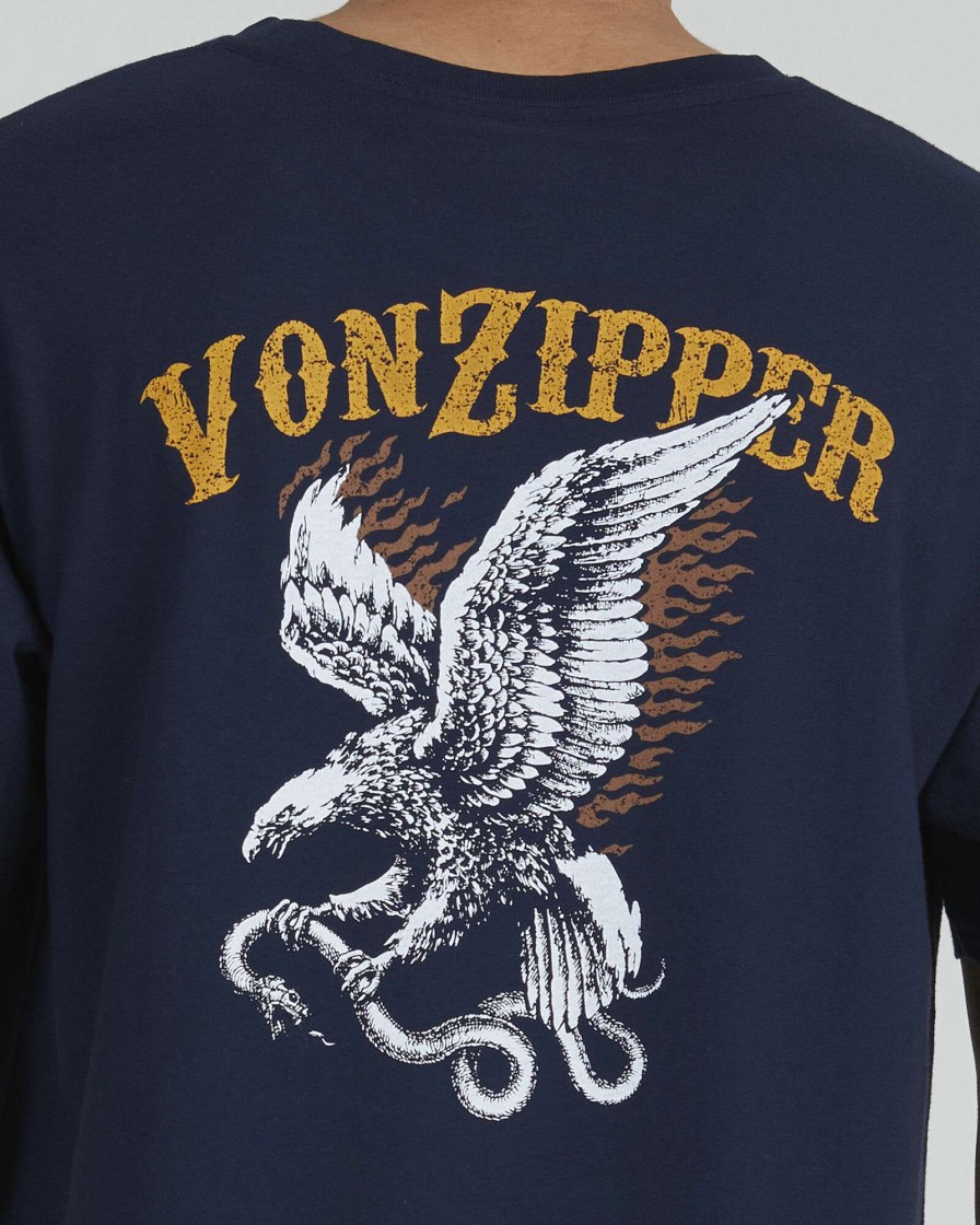 Mens * | Vonzipper Promotions Resident Eagle Ss Tee Midnight