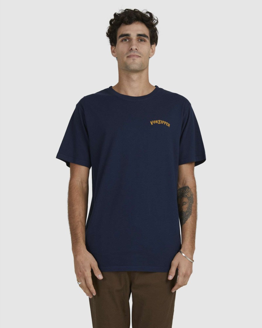 Mens * | Vonzipper Promotions Resident Eagle Ss Tee Midnight