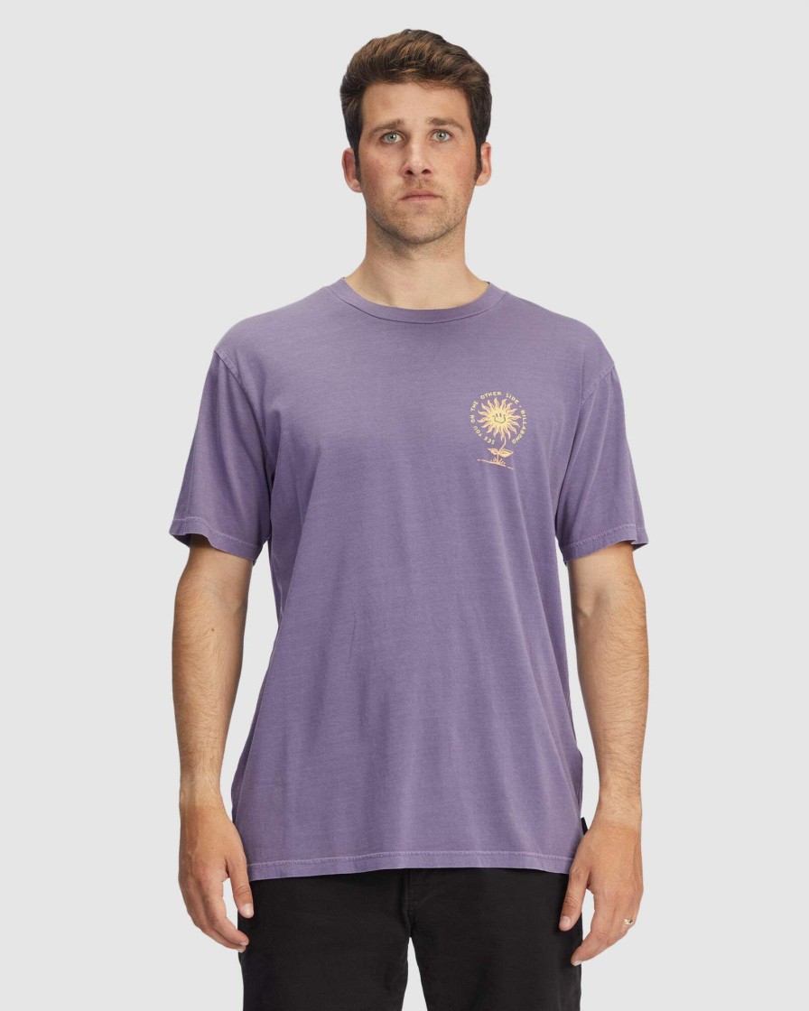 Mens * | Billabong Outlet Sun Flower T-Shirt Purple Haze