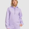 Womens * | Roxy Clearance Sale Womens Surf Stoked Brushed Hoodie Purple Rose