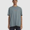 Mens * | Rip Curl Clearance Sale Quest Logo Tee Bluestone