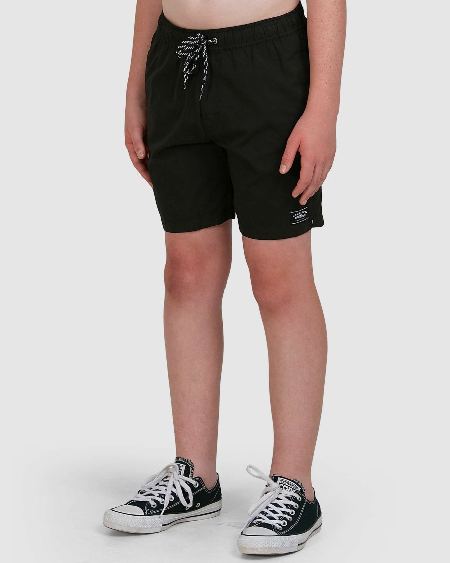 Boys * | Vonzipper Clearance Sale Youth Salty Dogs Short Black