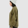 Womens * | Huffer Quick Delivery Slouch Crew/Stateside Olive